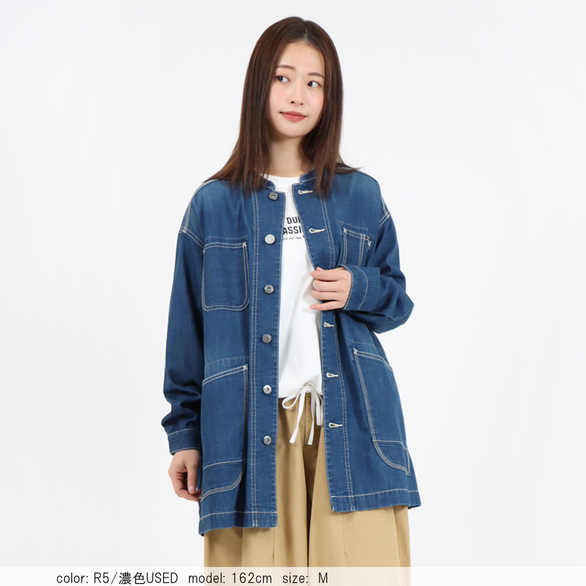 Cafetty公式】8ozライトオンスデニムカバーオール｜太番手ムラ糸×2/1綾