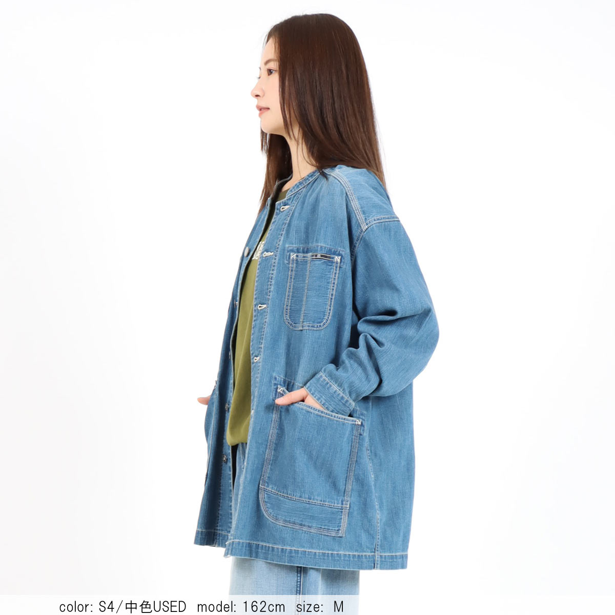 希少 デニムカバーオール BLUE CAFE オーバーサイズ 2