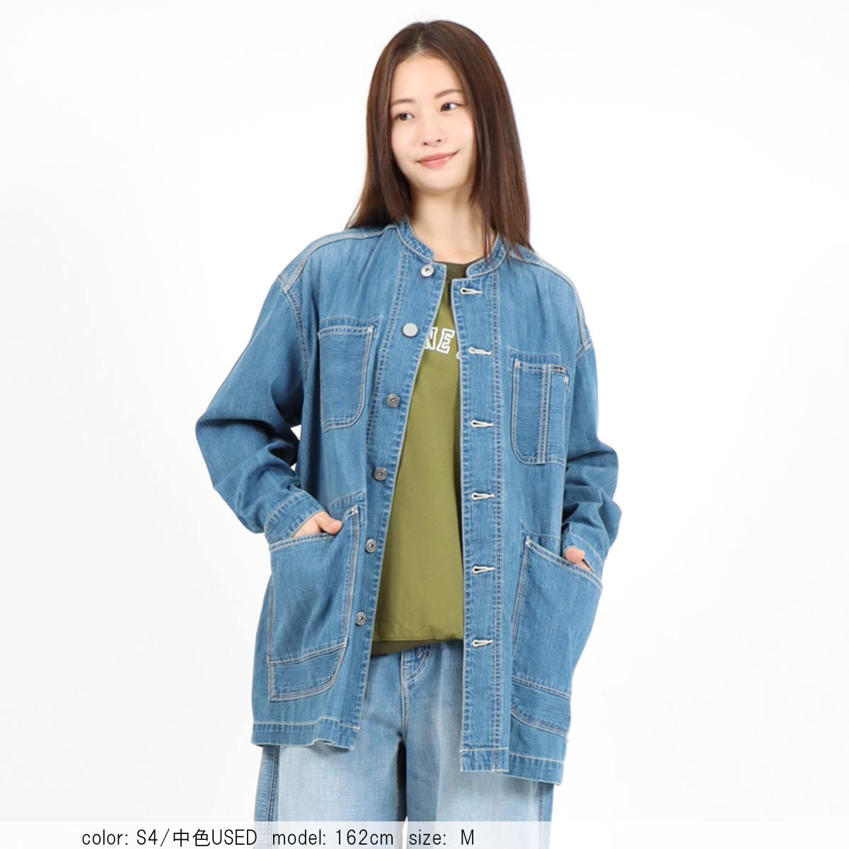 Cafetty公式】8ozライトオンスデニムカバーオール｜太番手ムラ糸×2/1綾