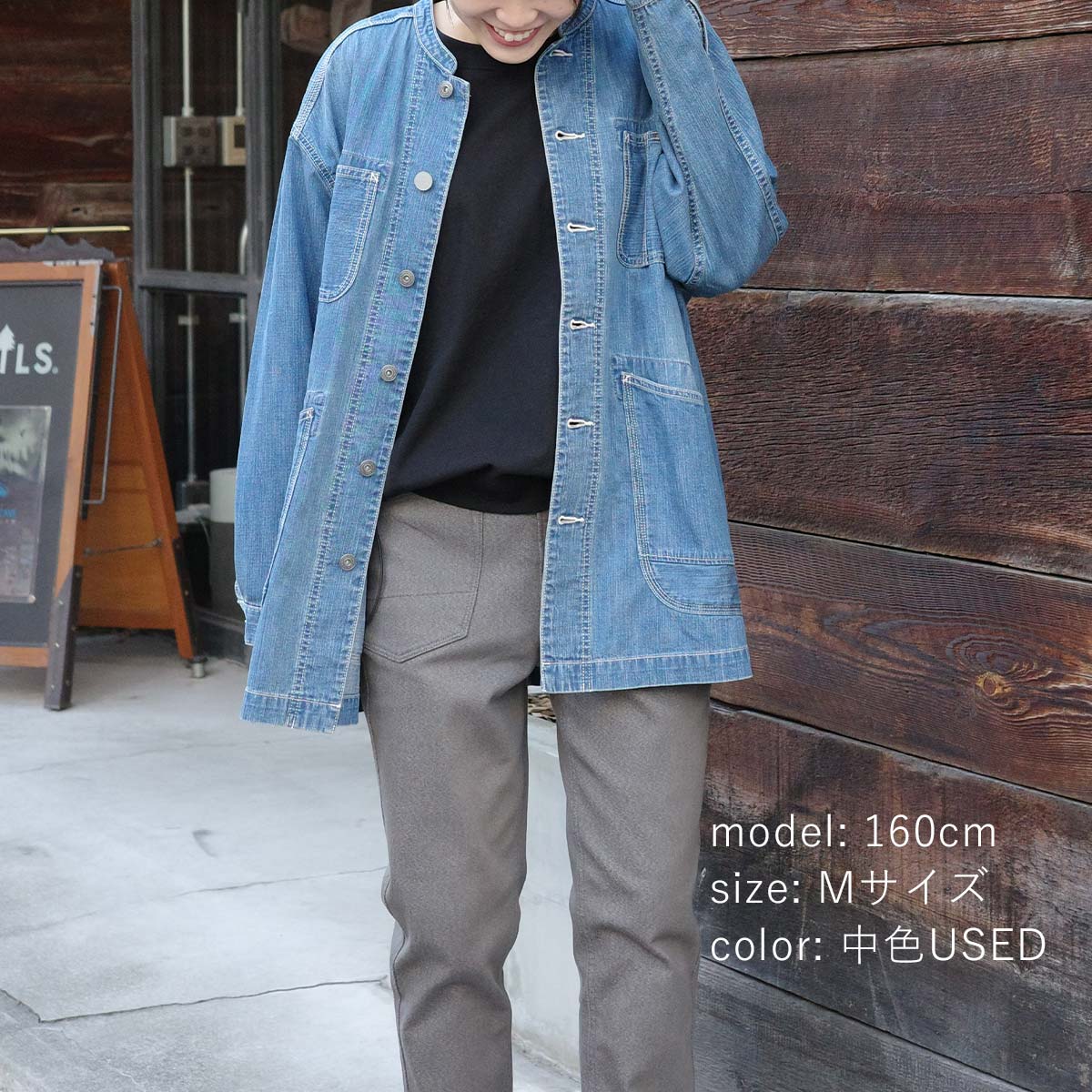 Cafetty公式】8ozライトオンスデニムカバーオール｜太番手ムラ糸×2/1綾