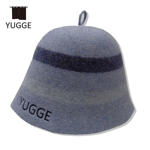 YUGGE ボーダーサウナハット サックス YG552-1062