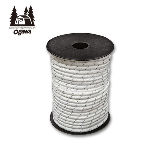 ogawa 張綱Φ5mm　白　反射材入り　30m(ボビン巻)