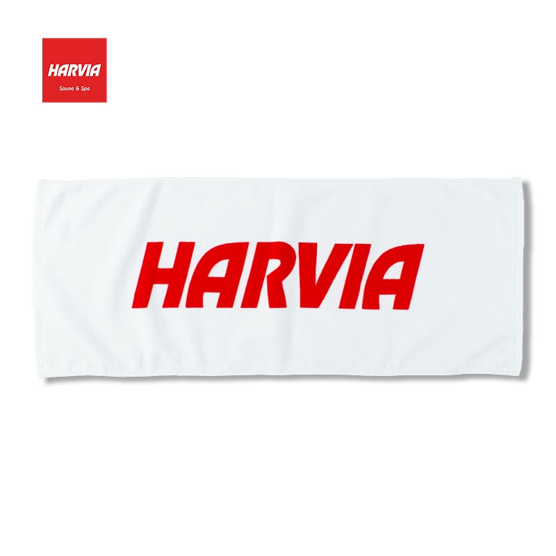 ハルビアロゴ入りサウナタオル白 オリジナル