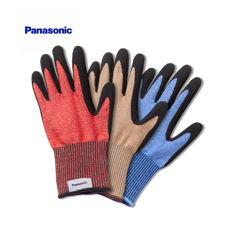 Panasonic ストロングンテ タングステン耐切創手袋(デイリーユース) レベルD＜手のひら柔らかゴムコート付＞家庭用