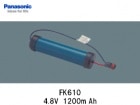 Panasonic（パナソニック）　FK610 　4.8V　1200mAh　誘導灯・非常灯交換用バッテリー|パナソニック電工|誘導/非常灯バッテリー