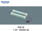 Panasonic（パナソニック）　FK616 　7.2V　3000mAh　誘導灯・非常灯交換用バッテリー|パナソニック電工|誘導/非常灯バッテリー