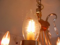 TOYO  LDC2L-E17W　シャンデリア形LEDランプ　明るさ25W形　100V用　口金E17　電球色相当　フロスト|LED（シャンデリア電球形）|LEDランプ