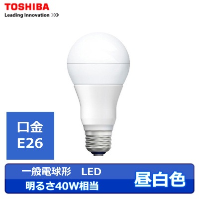 TOSHIBA��(��ǥ饤�ƥå��ˡ�LDA4N-G/40W/2����LDA4N-G/40W������ʡˡ����뤵40W��������E26��100V�ѡ�����