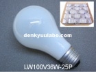 TOYO　（東洋ライテック）　シリカ電球　40W形　LW100V36W（ホワイト）×25個|シリカ球|白熱電球