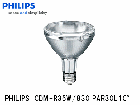 PHILIPS　（フィリップス）　マスターカラ―　CDM-R35W/830 PAR30L10°セラメタ　35W形　ビーム角10度　電球色　口金E26|【CDM-R】〜|水銀灯・HIDランプ