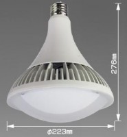 NICHIDO（日動工業）　L90W-E39-3000K　一般水銀灯200W形　100V用　口金E39　3000K（電球色）|LED（一般水銀灯形）|LEDランプ