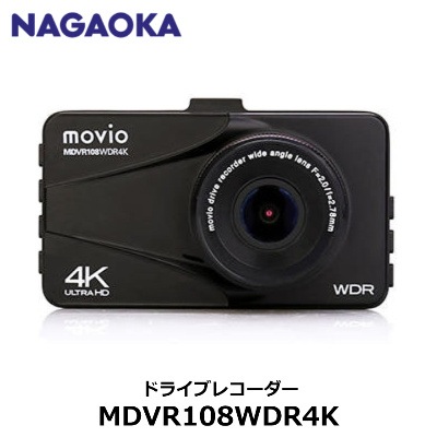 NAGAOKA���ʥʥ������ˡ�	MDVR108WDR4K���ɥ饤�֥쥳��������Ķ�����3.0�����LCD��ܡ�����4K��