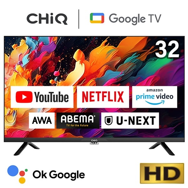 MAXZEN&nbsp;���ޡ��ȥƥ�� �ۿ�ư�� �Ͼ��� 32����� ��������ƥ�� �վ��ƥ�� ̵��LAN��¢ Google TV JL32G7EG CHiQ&nbsp;56575
