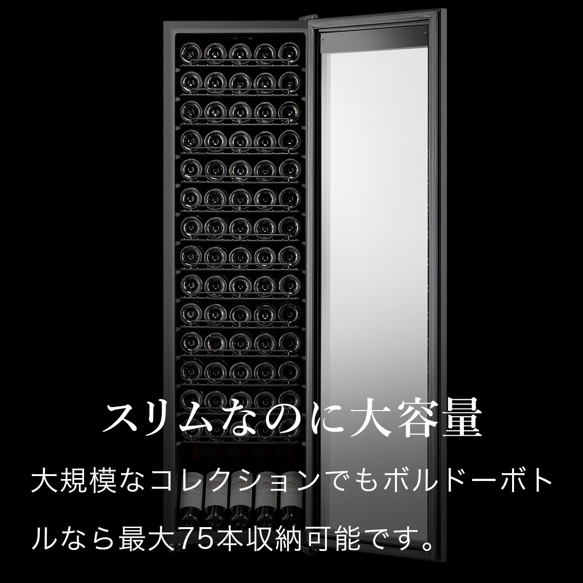 BLACK �磻�󥻥顼 75�ܼ�Ǽ ����ץ�å����� DWCB-075C