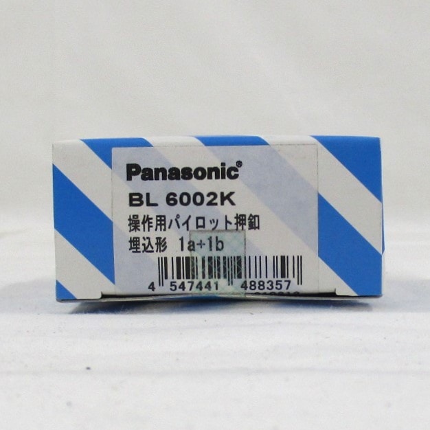 BL6002K】 パナソニック 操作用パイロット押釦 埋込形(1a＋1b 