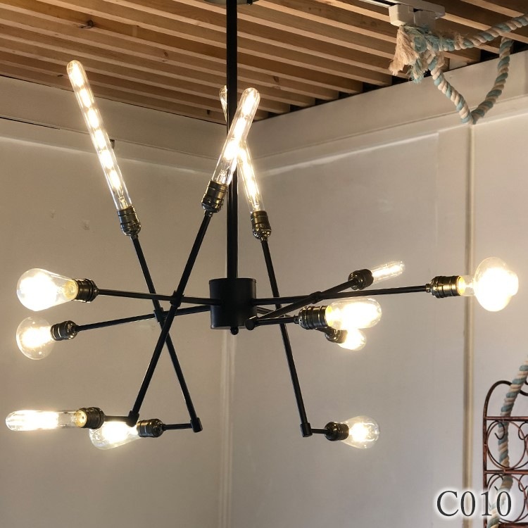 12灯LEDシーリングライト ランダム電球バージョン|C010