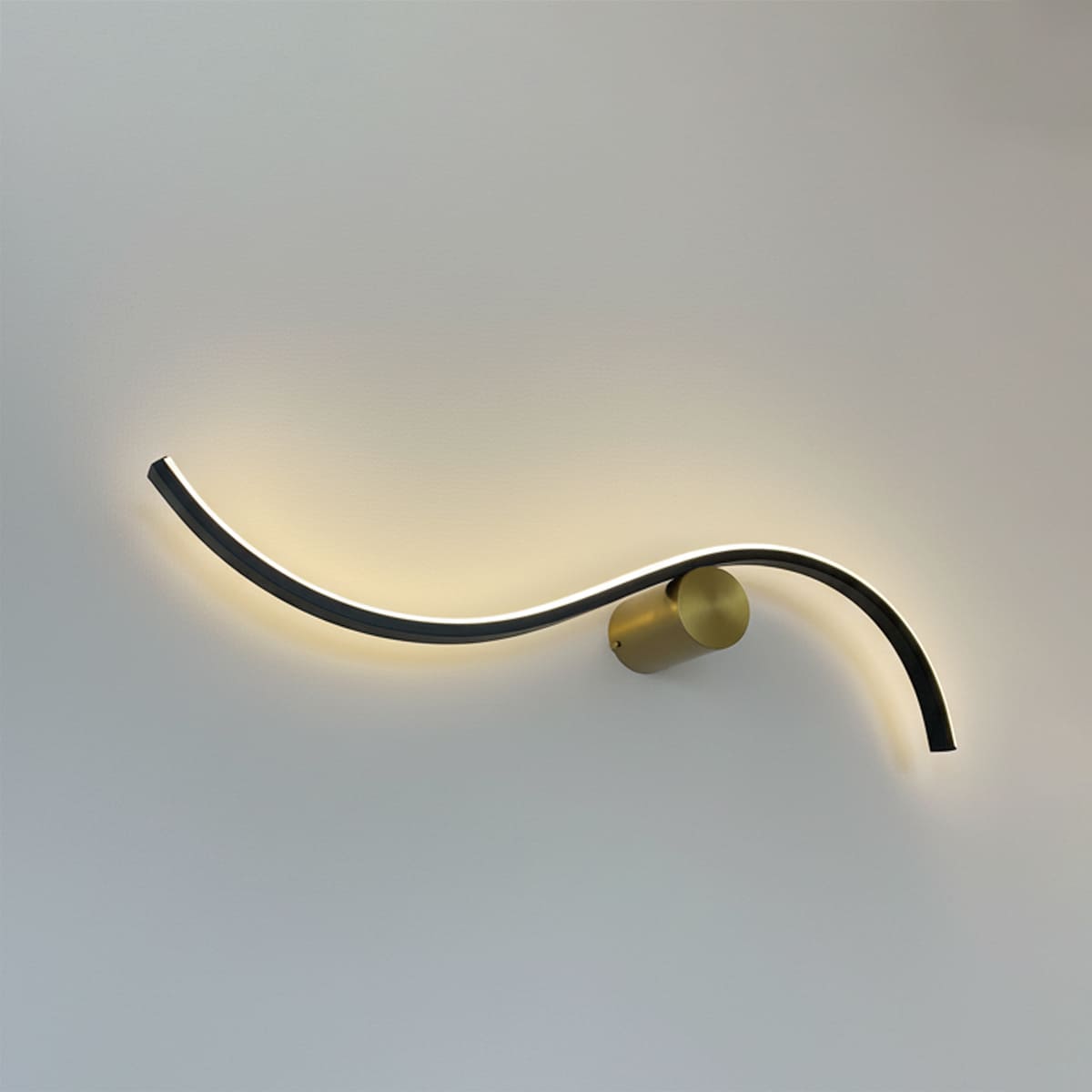 曲線デザインの室内壁付照明でインテリアに動きをプラス ｜ wl030