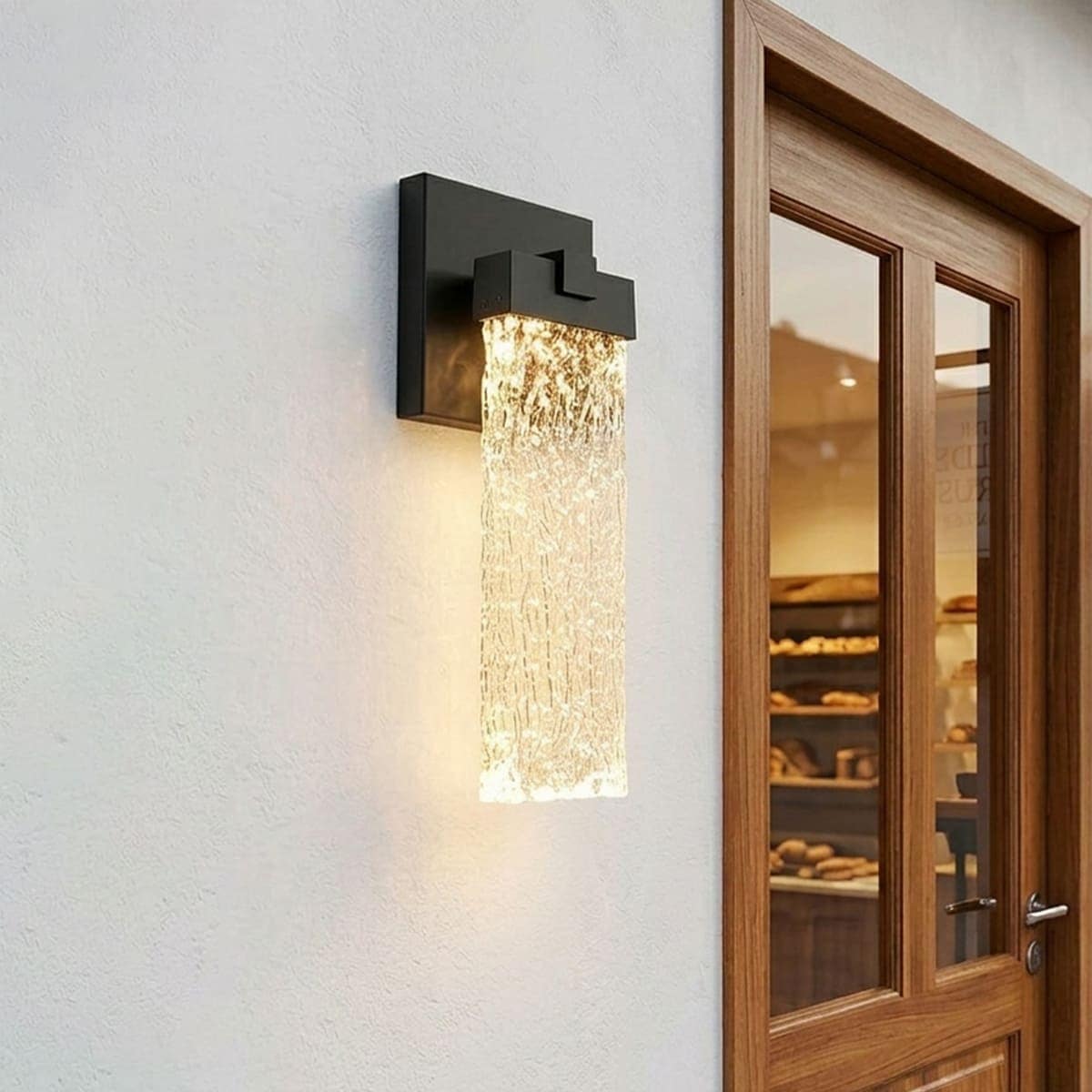 玄関に高級感あふれる灯りを。光の滝が流れるLED屋外照明 ｜ WP057