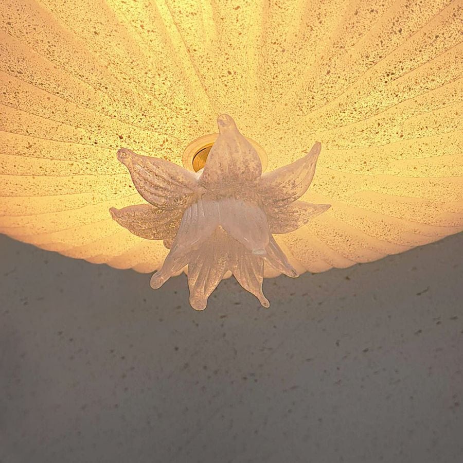 ムラーノ　MURANO　ガラス　クリスタル　ヴィンテージ SOLDOUT-イタリア 70s MURANO ムラーノ イエロー ガラス