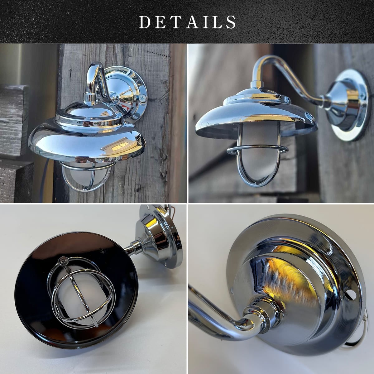 小さくても存在感のあるおしゃれ照明！インターホンサイズの