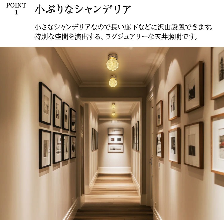 個性的な小さなシャンデリア 。コンパクトなのにゴージャス！｜sha01