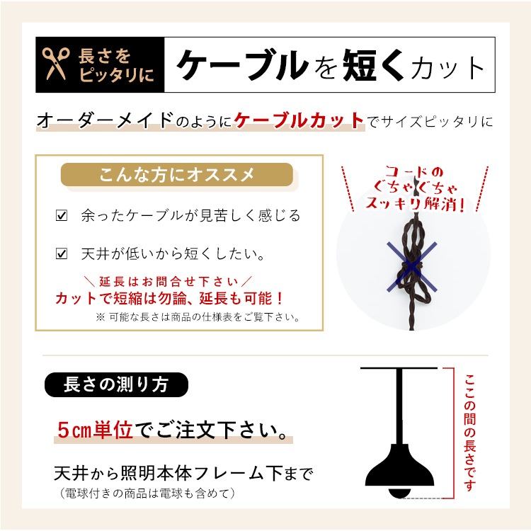 【商品と一緒にご購入下さい】 オプションチケット ケーブルカット Cable cut option