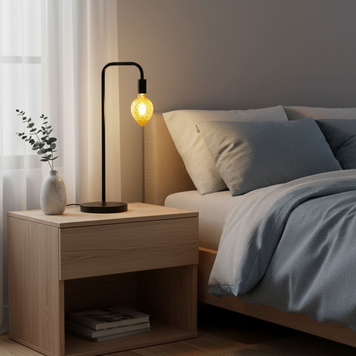 デスクにも床にも！1台2役の伸縮式LEDスタンドライト