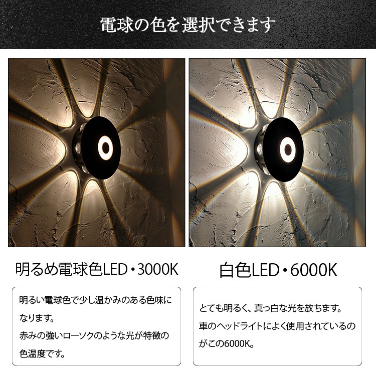 花びらのような光！8つの光が外壁に広がるおしゃれなポーチライト ｜ WP023