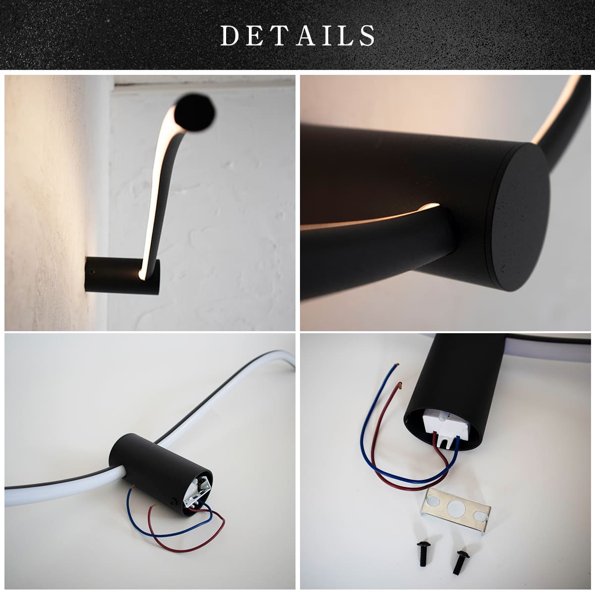 曲線デザインの室内壁付照明でインテリアに動きをプラス | wl030