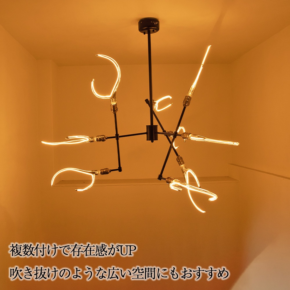 迫力の31cm！個性的な空間を作る、ユニークな鹿の角LED電球｜bl050