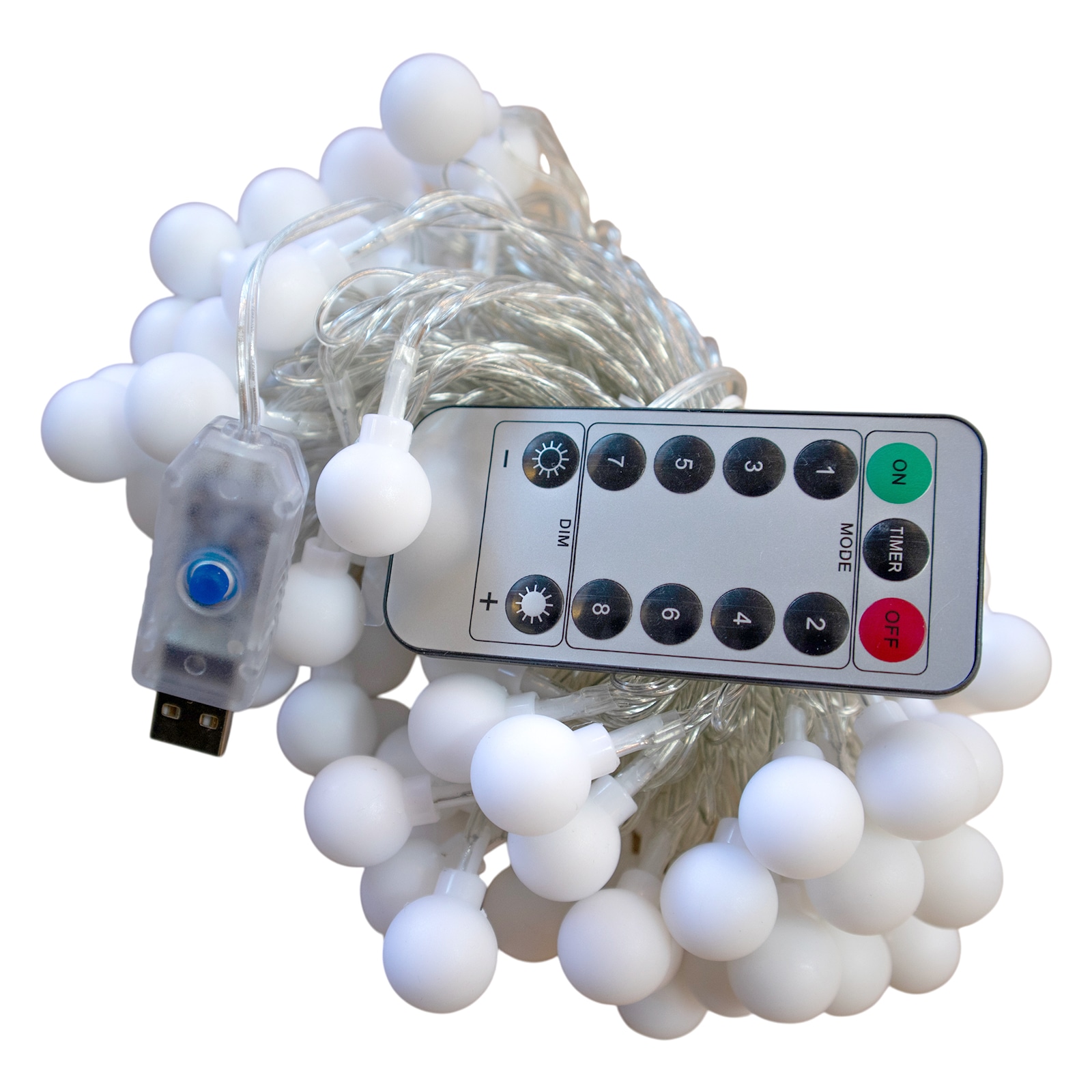ふんわり輝くジュエリーライト。USB電源&リモコン付きで便利な操作性|BL070