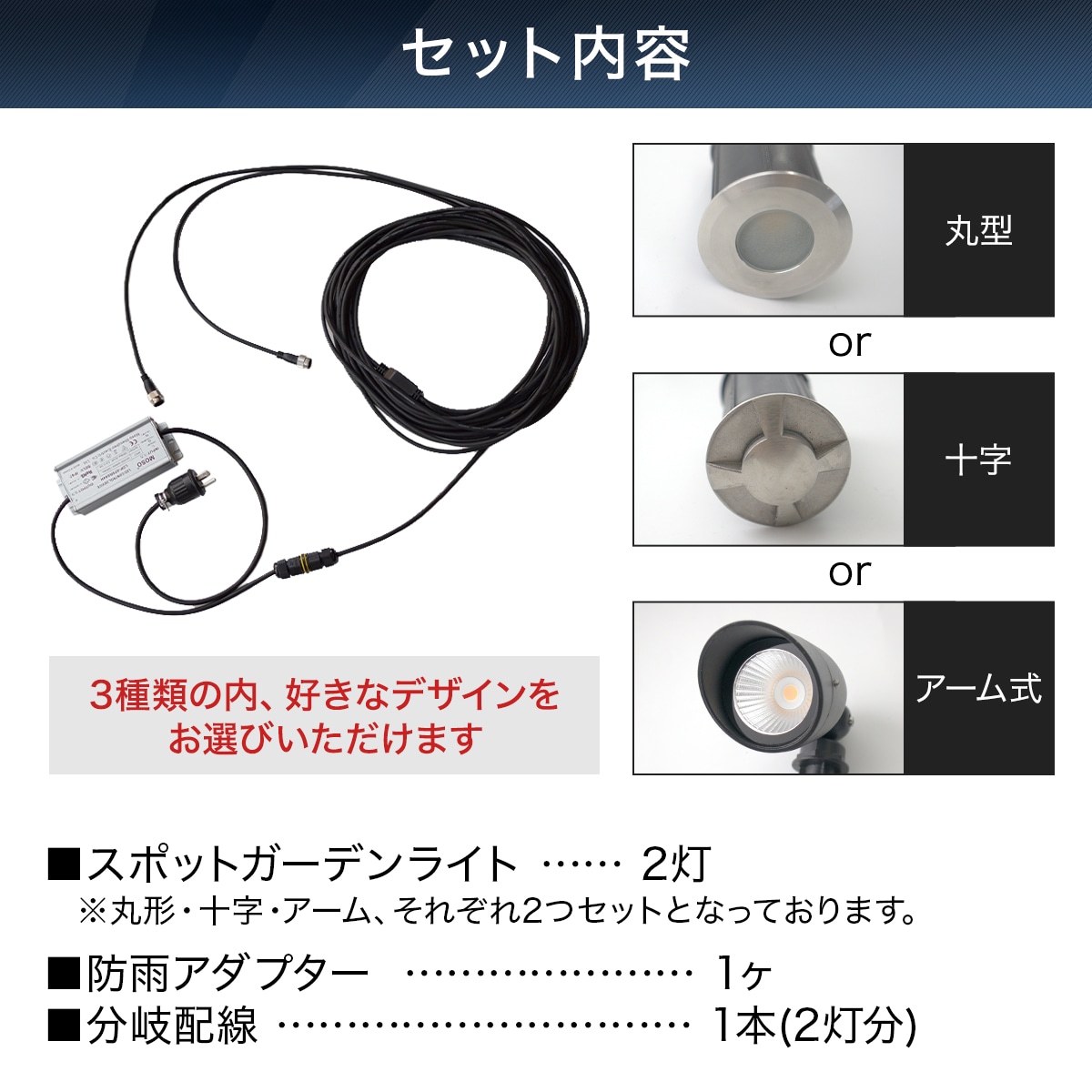地面からの光で夜の外観を格上げ！埋め込み式LEDライト2個セット | GU2