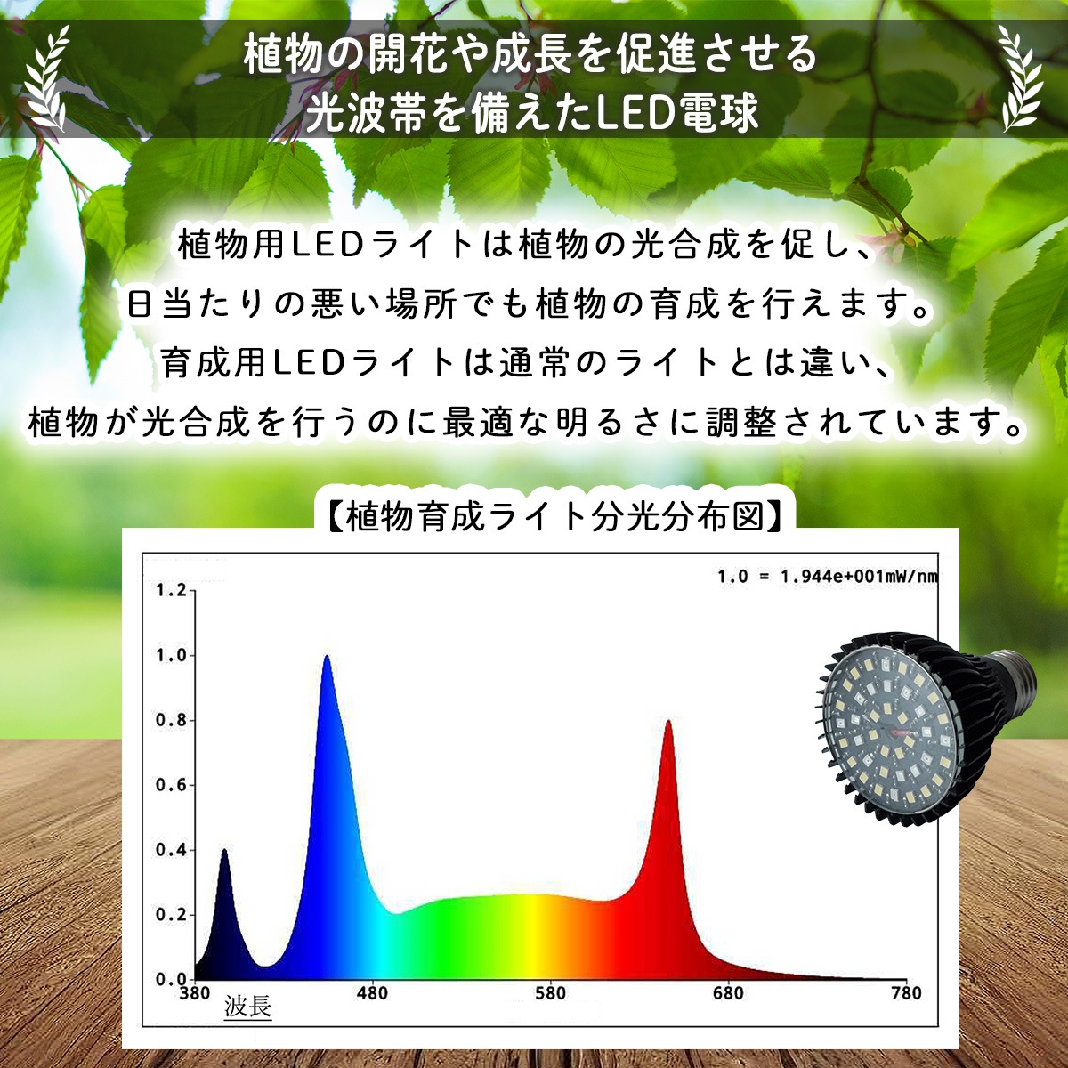 いつでも日当たり良好！室内で観葉植物を育成するクリップ式LEDライト｜z-plant01