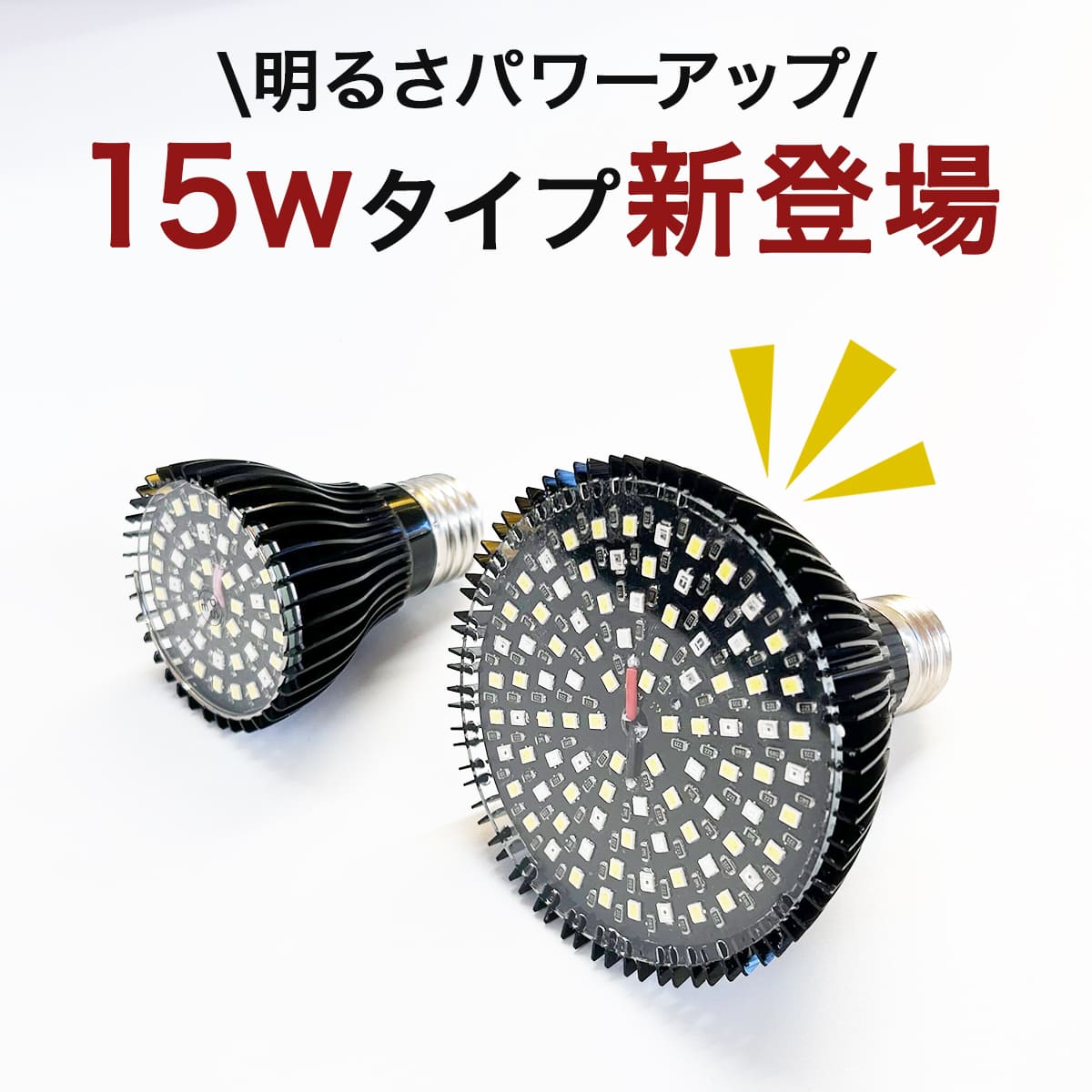 日照不足の植物を元気に！植物の育成をサポートする専用LED電球｜z-bl-plant01