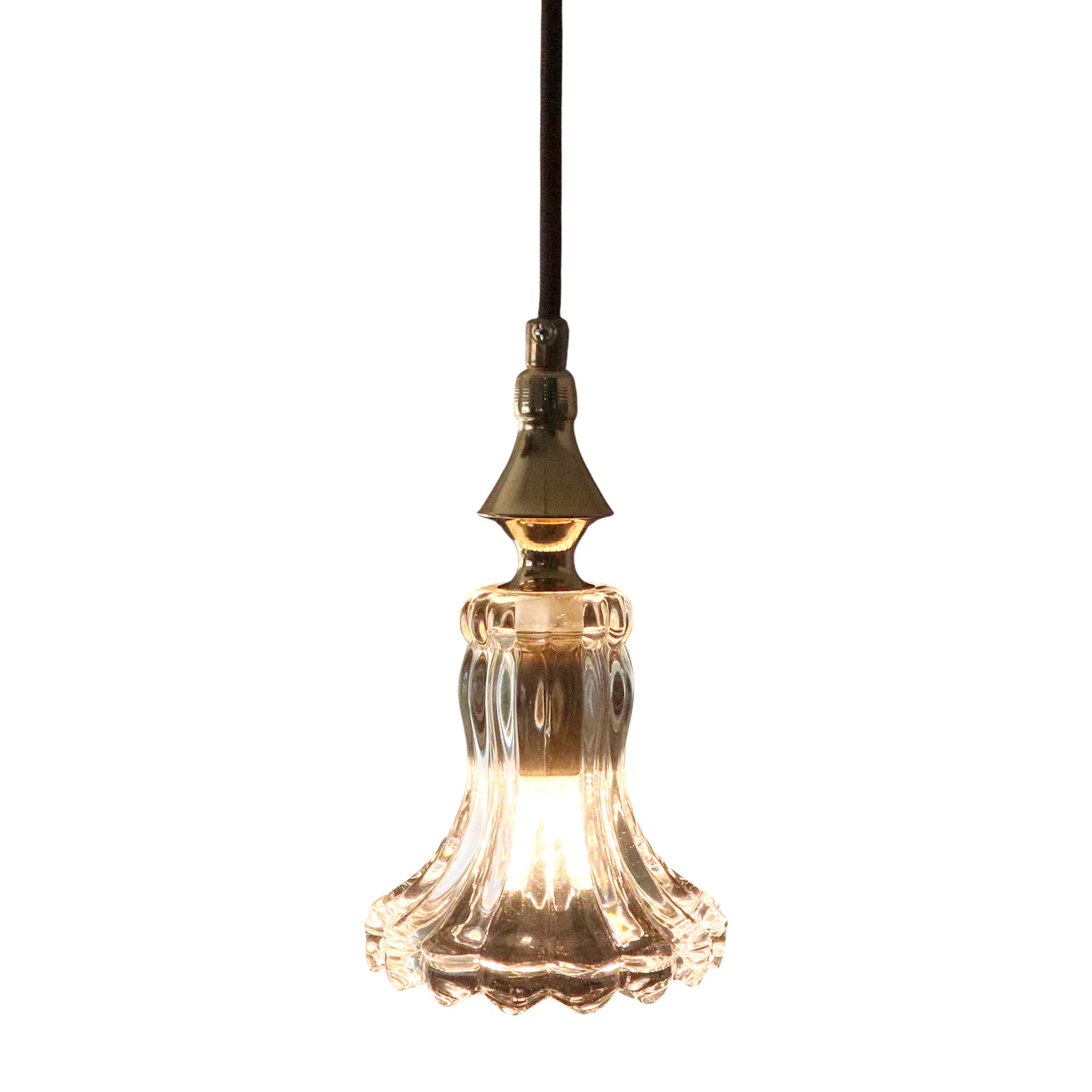 キッチンやダイニングに！小さなドレスを思わせるガラスペンダントライト｜P082