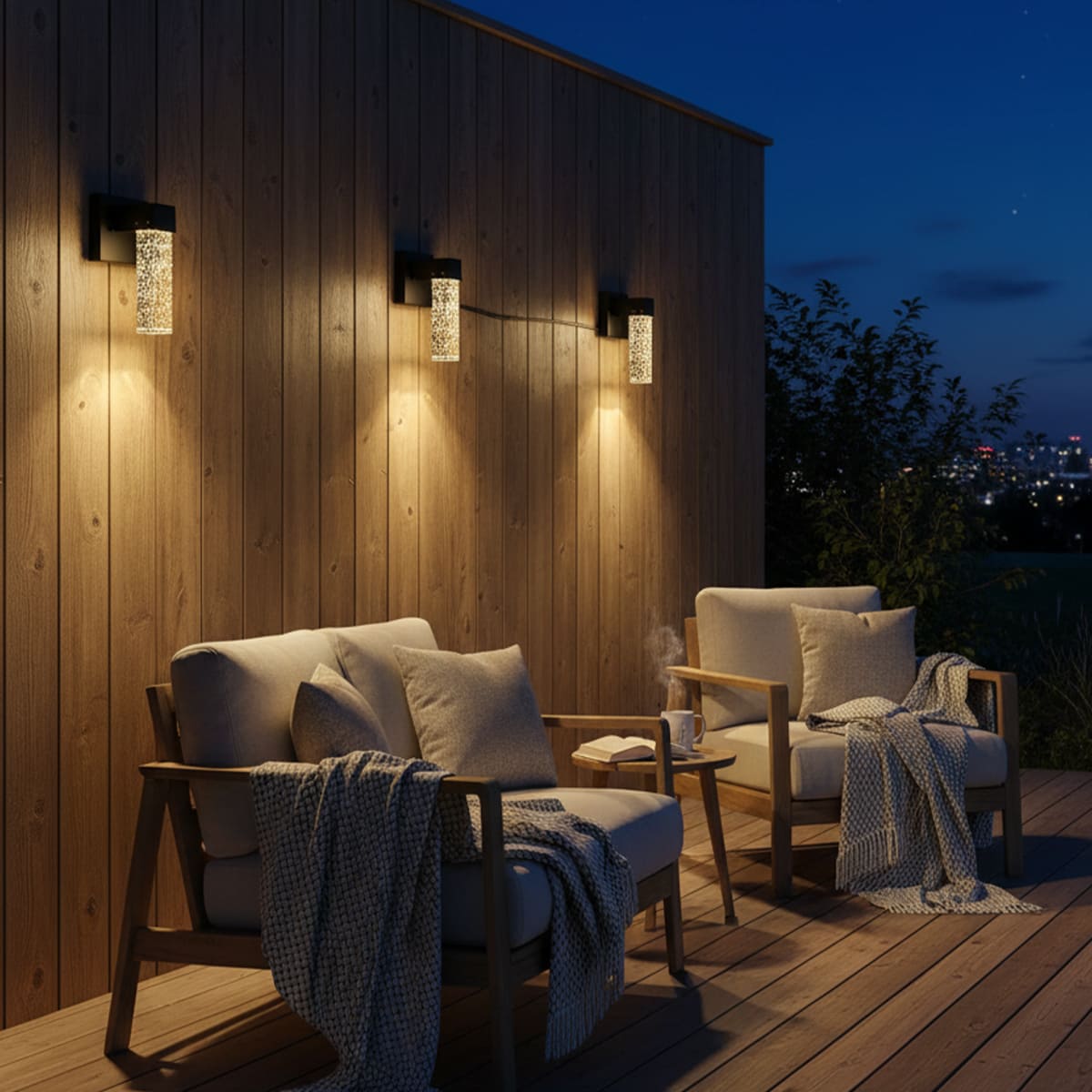 気泡が輝くLEDウォールライト!幻想的な屋外照明 | WP056