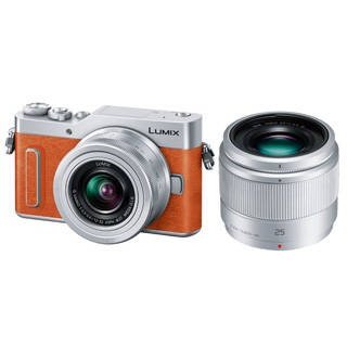 Panasonic ミラーレス一眼カメラ LUMIX ダブルレンズキット オレンジ DC-GF90W-D