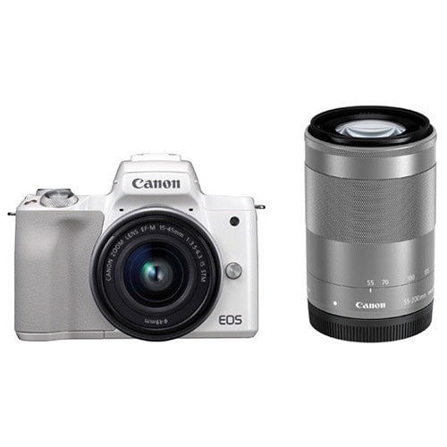 値下げ！　Canon ホワイト カメラセット　レンズ Canon（キヤノン） ミラーレスカメラ EOS R50｜EOSR50WH-WZK