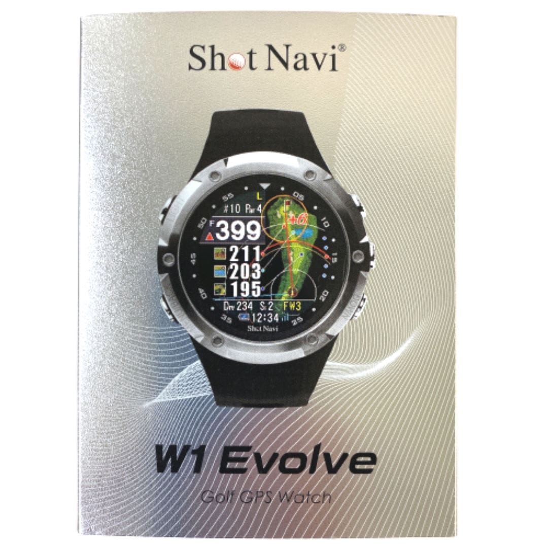【ラッピング可】【即日発送】【新品】Shot Navi ショットナビ W1 Evolve ブラック＆シルバー