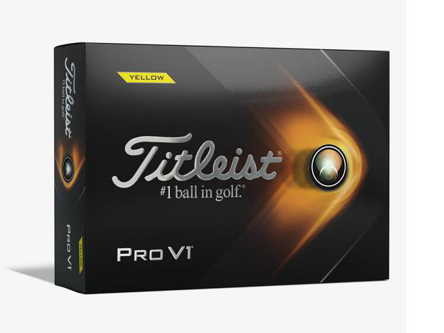 【ラッピング可】【即日発送】【新品】Titleist タイトリスト ゴルフボール PRO V1 ローナンバー 2021年モデル [イエロー]