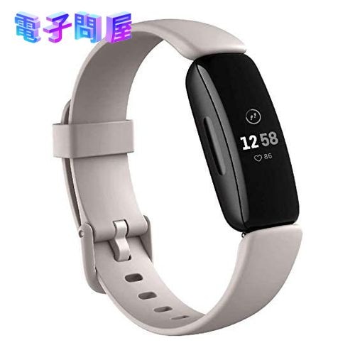 【新品】Fitbit フィットビット スマートウォッチ Inspire 2 ルナホワイト L/Sサイズ -FRCJK