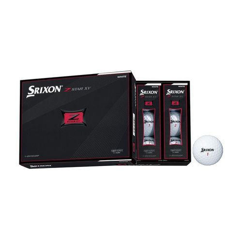 【ラッピング可】【即日発送】【新品】ダンロップ DUNLOP SRIXON Z-STAR XV ゴルフボール ホワイト 2021年モデル 1ダース 12球