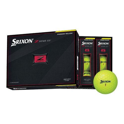 【ラッピング可】【即日発送】【新品】ダンロップ DUNLOP SRIXON Z-STAR XV ゴルフボール パッションイエロー 2021年モデル 1ダース 12球