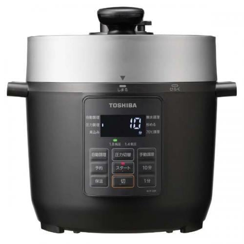 【即日発送】【新品】TOSHIBA 東芝 電気圧力鍋 3.0L RCP-30R ブラック