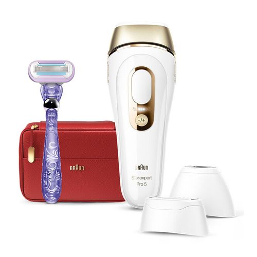 【即日発送】【新品】BRAUN ブラウン 光美容器 シルクエキスパート Pro5 脱毛器 (ワイドヘッド1個＋コンパクトヘッド1個付きモデル)  PL-5267