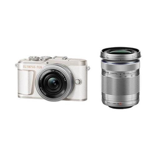 【新品】OLYMPUS オリンパス ミラーレス一眼カメラ  EZダブルズームキット PEN E-PL10 ホワイト