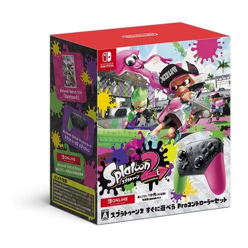 【ラッピング可】【即日発送】【新品】任天堂 Nintendo Switch スプラトゥーン2 すぐに遊べる Proコントローラーセット