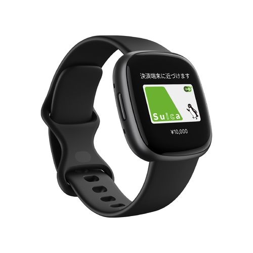 【ラッピング可】【新品】Fitbit VERSA 4 スマートウォッチ BLACK GRAPHITE ALUMINU