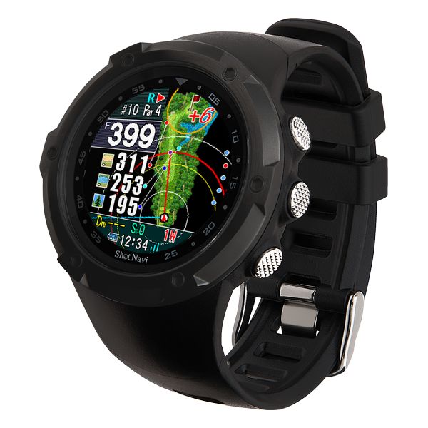 【ラッピング可】【即日発送】【新品】Shot Navi GPSゴルフナビ ゴルフウォッチ ゴルフ距離計 W1 Evolve エボルブ ブラック×ブラック×シルバー