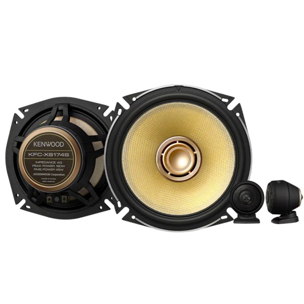 【新品】KENWOOD ケンウッド カスタムフィットスピーカー 左右セット 2個一組 ツィーター付属 KFC-XS-174S